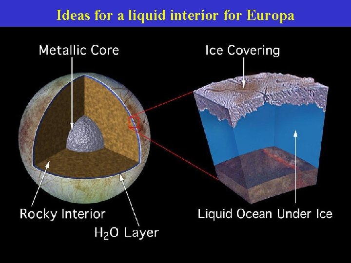 Ideas for a liquid interior for Europa 