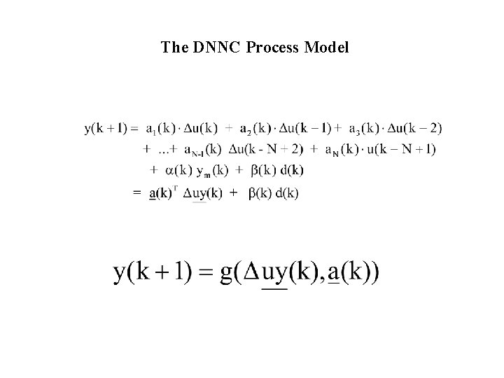 The DNNC Process Model 