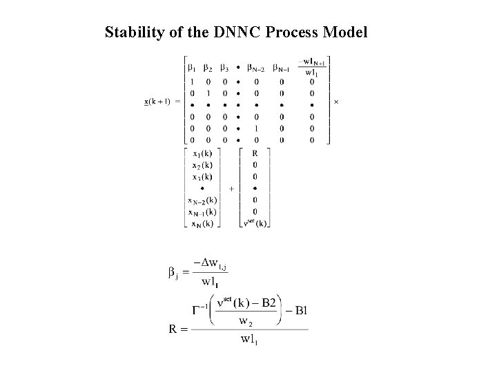 Stability of the DNNC Process Model 