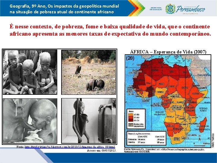 Geografia, 9º Ano, Os impactos da geopolítica mundial na situação de pobreza atual do