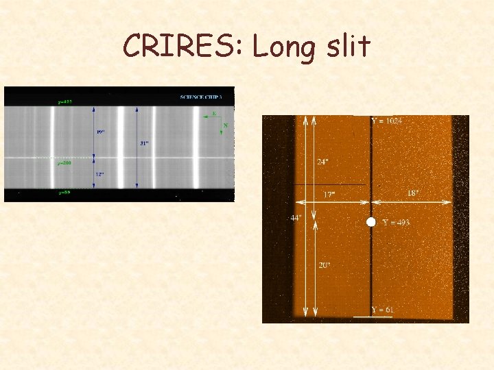 CRIRES: Long slit 