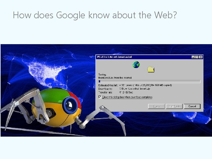 How does Google know about the Web? 