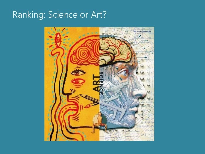 Ranking: Science or Art? 