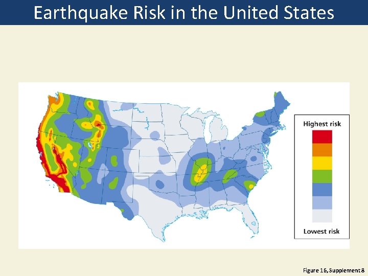 Earthquake Risk in the United States Figure 16, Supplement 8 