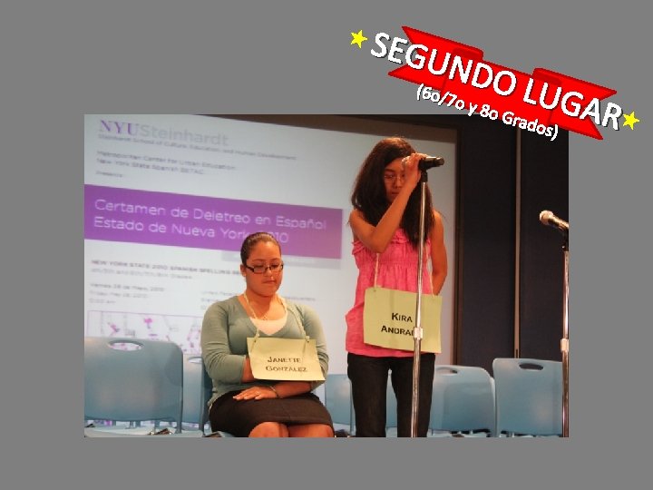 SEGU NDO (6 o/ L UGA 7 o y 8 o G R rado