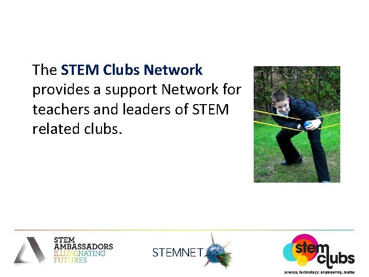 The STEM Clubs Network provides a support Network for teachers and leaders of STEM