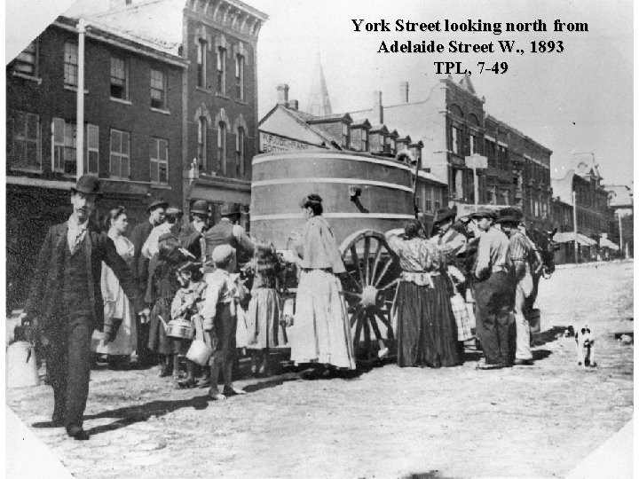 York Street looking north from Adelaide Street W. , 1893 TPL, 7 -49 