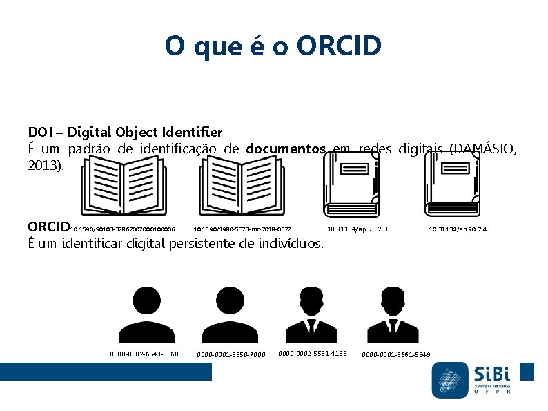 O que é o ORCID DOI – Digital Object Identifier É um padrão de