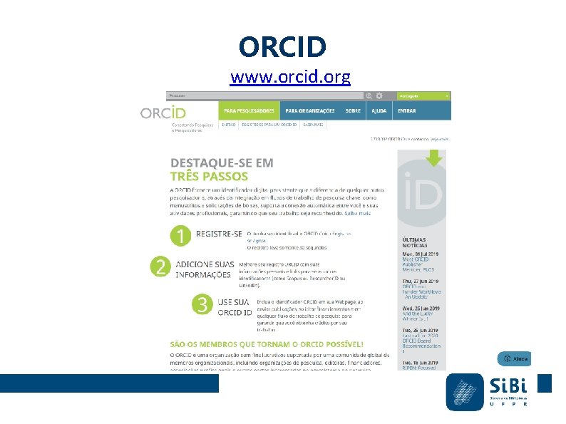 ORCID www. orcid. org ORCID www. orcid. org