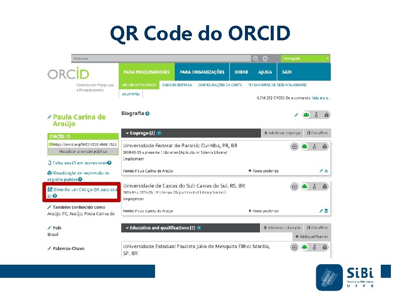 QR Code do ORCID 