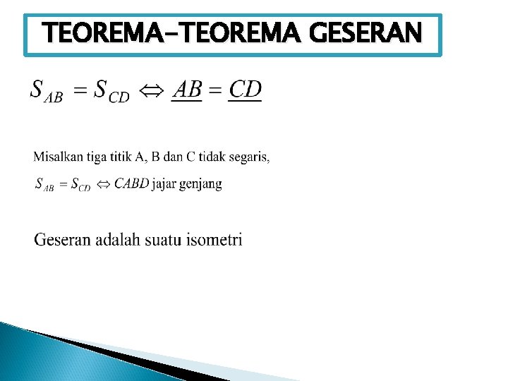 TEOREMA-TEOREMA GESERAN 