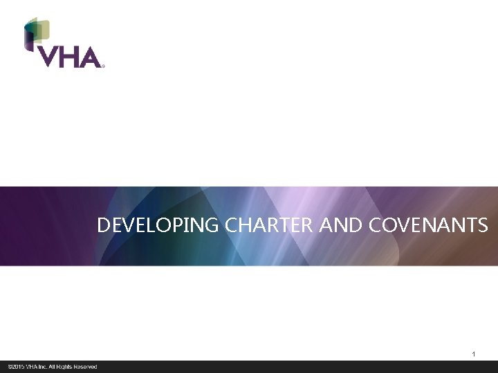 DEVELOPING CHARTER AND COVENANTS 1 