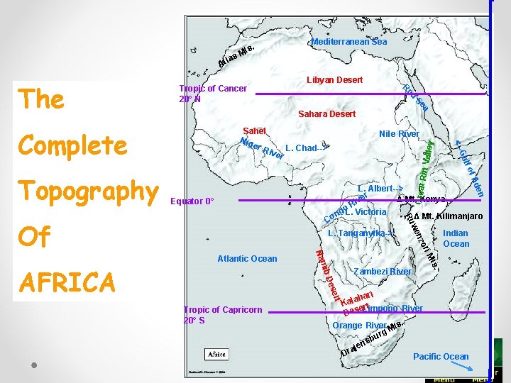 as Atl ed Sahel Nig er R iv ift Val Great R f. A