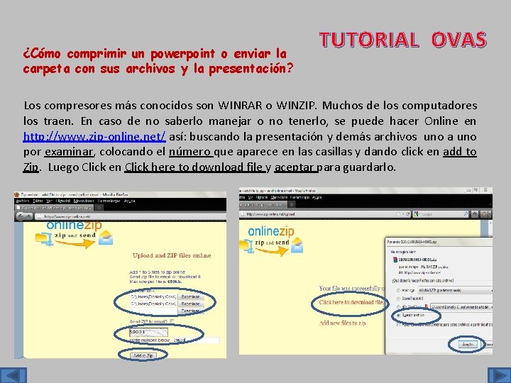 ¿Cómo comprimir un powerpoint o enviar la carpeta con sus archivos y la presentación?