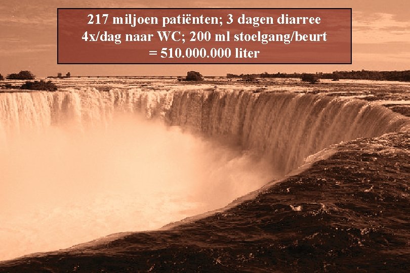 Main Entry: di·ar·rhea 217 miljoen patiënten; 3 dagen diarree Pronunciation: "d. I-&-'r. E-& 4