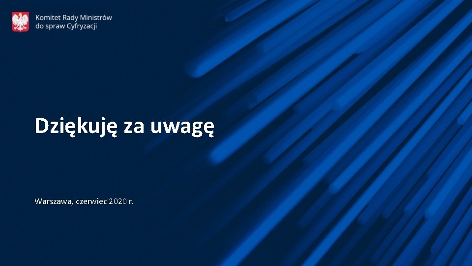 Dziękuję za uwagę Warszawa, czerwiec 2020 r. 