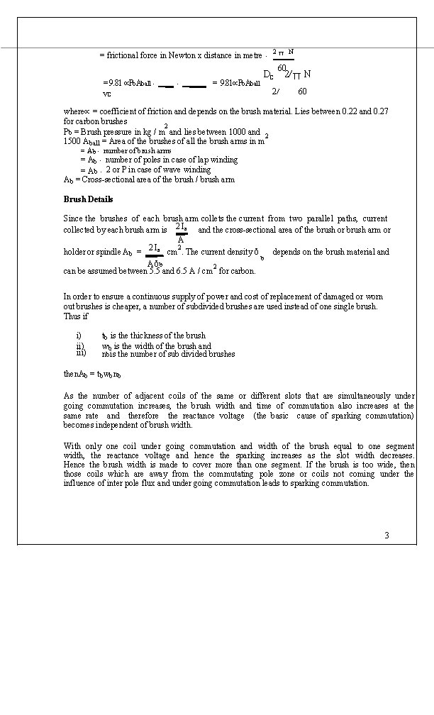 = frictional force in Newton x distance in metre 2 π N 60 =