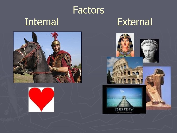 Internal Factors External Internal Factors External