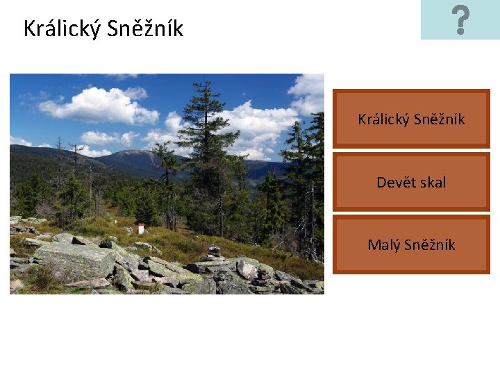 Králický Sněžník Devět skal Malý Sněžník 