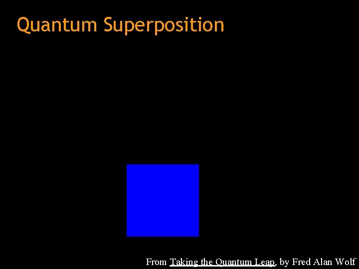 Quantum Superposition From Taking the Quantum Leap, by Fred Alan Wolf 