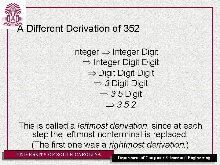 A Different Derivation of 352 Integer Digit Digit 3 Digit 3 5 Digit 352
