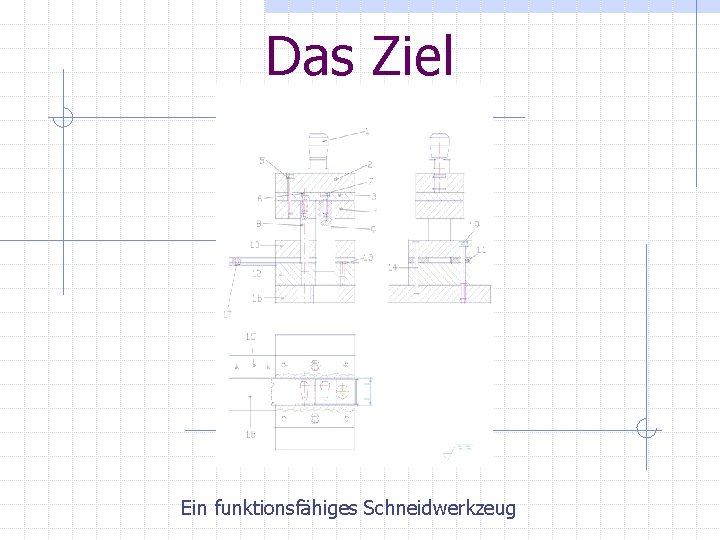 Das Ziel Ein funktionsfähiges Schneidwerkzeug 