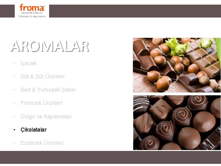 FRAGRANCES AROMALAR • İçecek • Süt & Süt Ürünleri • Sert & Yumuşak Şeker FRAGRANCES AROMALAR • İçecek • Süt & Süt Ürünleri • Sert & Yumuşak Şeker