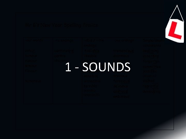 1 SOUNDS 1 SOUNDS