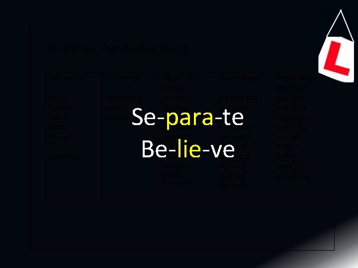 Se para te Be lie ve Se para te Be lie ve