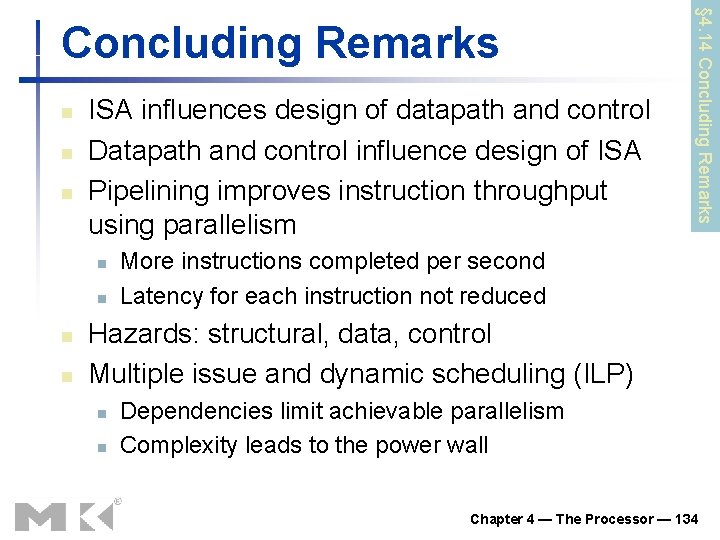 n n n ISA influences design of datapath and control Datapath and control influence n n n ISA influences design of datapath and control Datapath and control influence