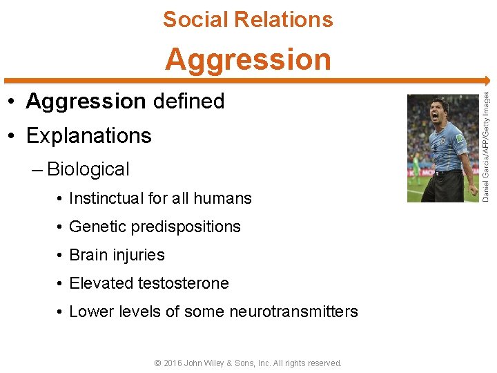 Social Relations Aggression • Aggression defined • Explanations – Biological • Instinctual for all