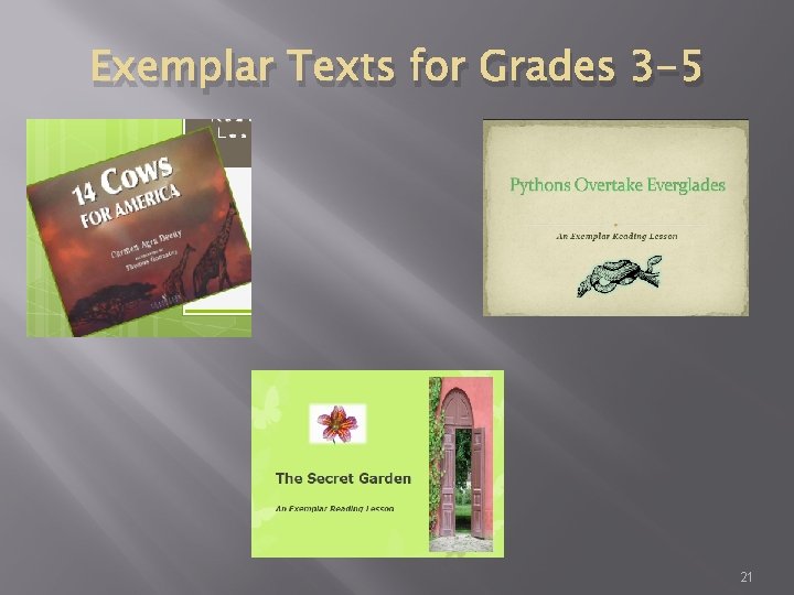 Exemplar Texts for Grades 3 -5 21 