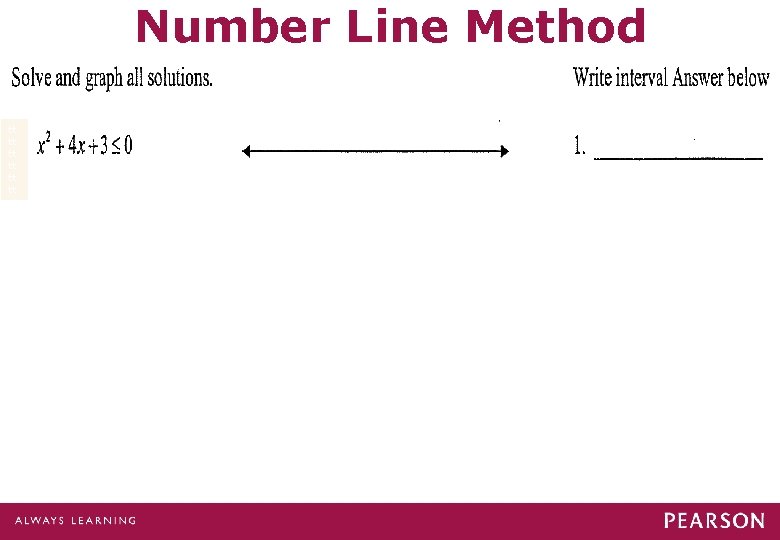 Number Line Method fg gf tt ffj tt jjj tt jf tt tt Number Line Method fg gf tt ffj tt jjj tt jf tt tt