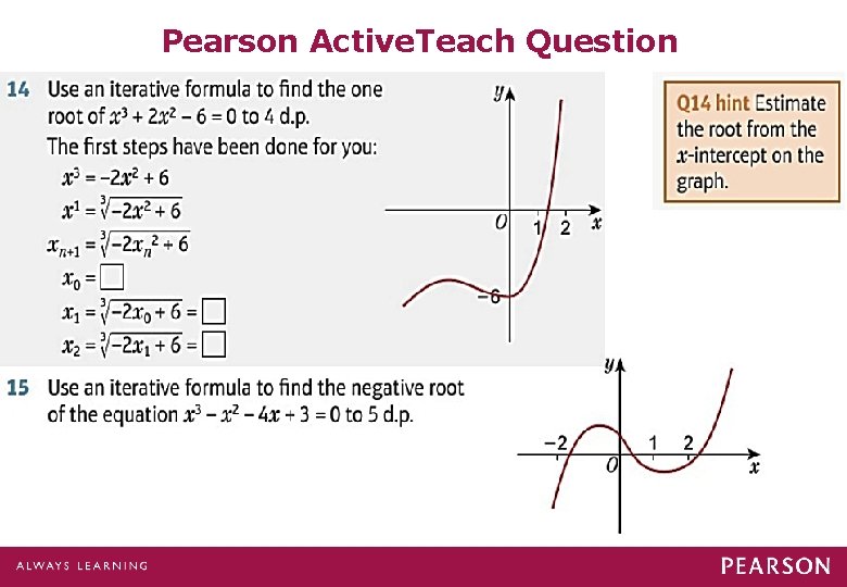 Pearson Active. Teach Question Pearson Active. Teach Question