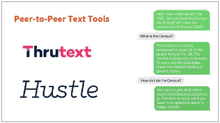 Peer-to-Peer Text Tools 