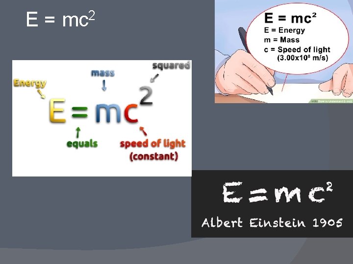 E = mc 2 