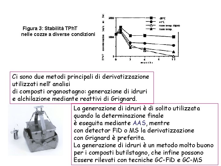  Figura 3: Stabilità TPh. T nelle cozze a diverse condizioni Ci sono due