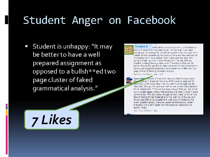 Student Anger on Facebook Student is unhappy: “It may be better to have a Student Anger on Facebook Student is unhappy: “It may be better to have a