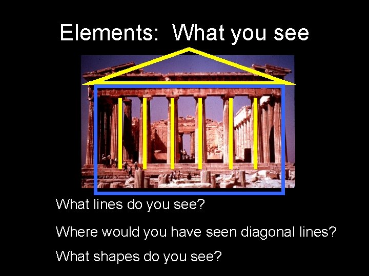 Elements: What you see What lines do you see? Where would you have seen Elements: What you see What lines do you see? Where would you have seen