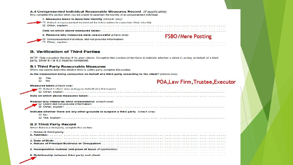 FSBO/Mere Posting POA, Law Firm, Trustee, Executor 