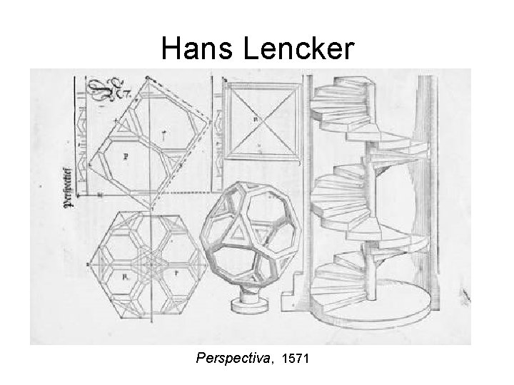 Hans Lencker Perspectiva, 1571 