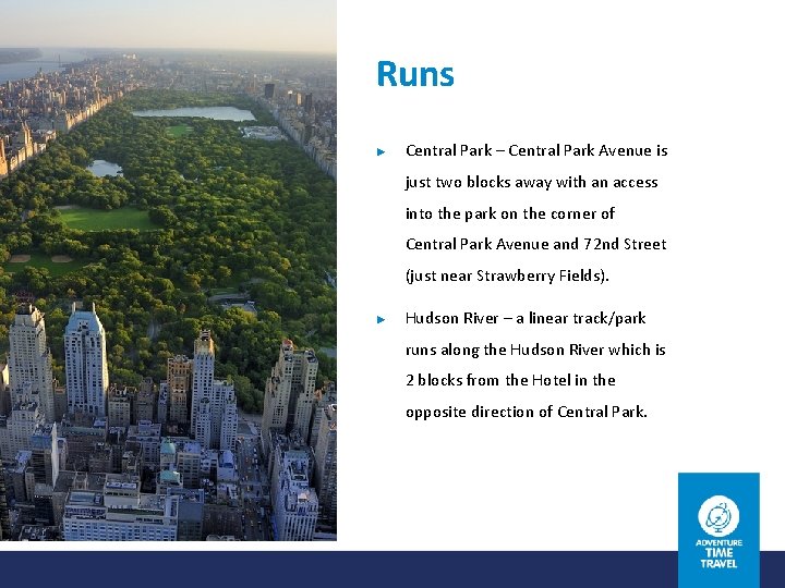 Runs ► Central Park – Central Park Avenue is just two blocks away with Runs ► Central Park – Central Park Avenue is just two blocks away with