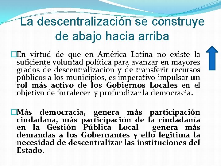 El Rol de los Gobiernos Locales en los