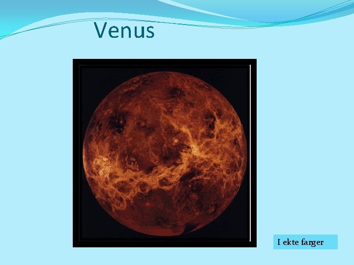 Venus I ekte farger 