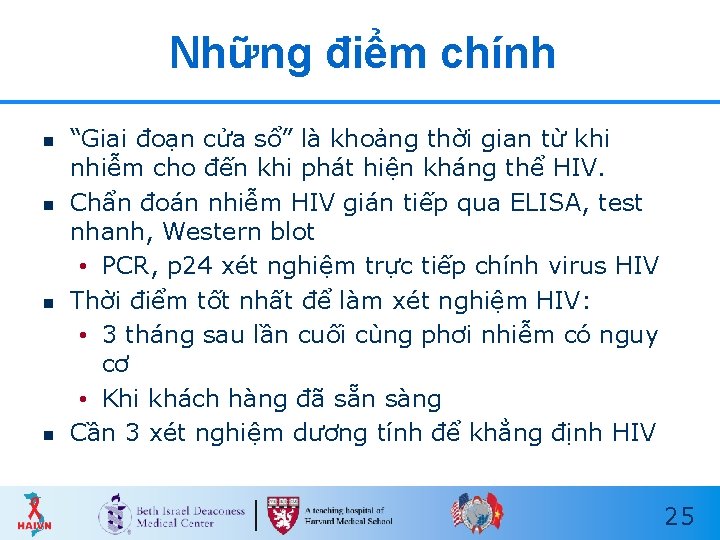 Những điểm chính n n “Giai đoạn cửa sổ” là khoảng thời gian từ