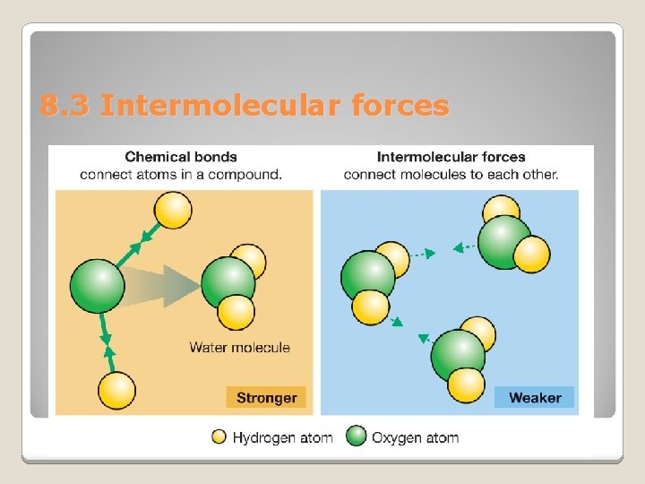 8. 3 Intermolecular forces 