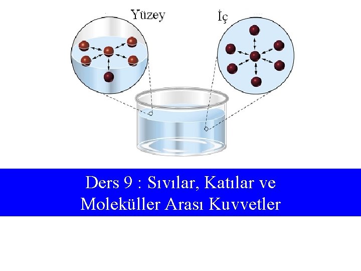 Ders 9 : Sıvılar, Katılar ve Moleküller Arası Kuvvetler 