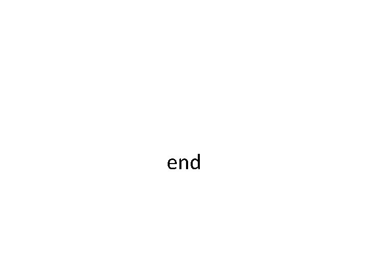 end 