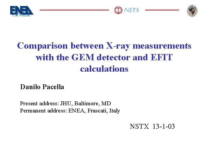 Comparison between Xray measurements with the GEM detector
