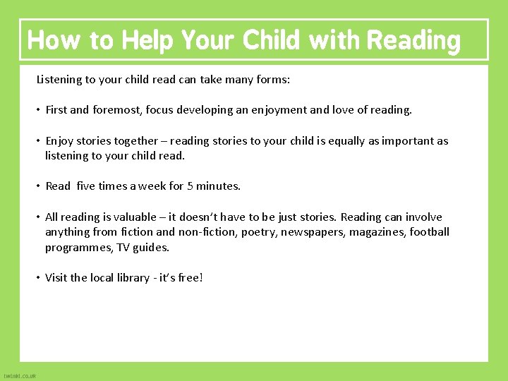 How to Help Your Child with Reading your child readcan cantakemanyforms: Listening to your